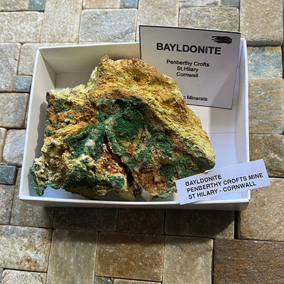 BAYLDONITE : PENBERTHY CROFT MINE, ST HILARY, CORNWALL, ENGLAND 260g MF4704