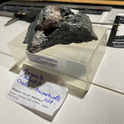 MARGARITE/MAGNETITE : WRIGHT MINE, CHESTER, MASSACHUSETTS, U.S.A. 126g MF4705