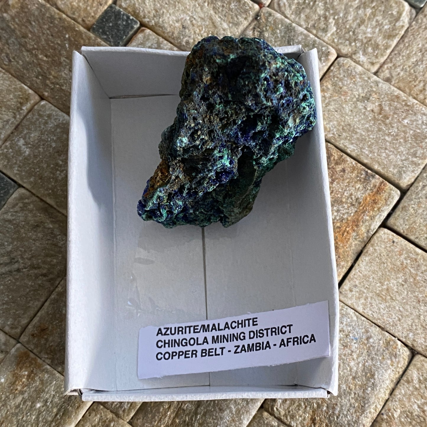 MALACHITE & AZURITE - CHINGOLA MINING DISTRICT, COPPER BELT, ZAMBIA MF3339