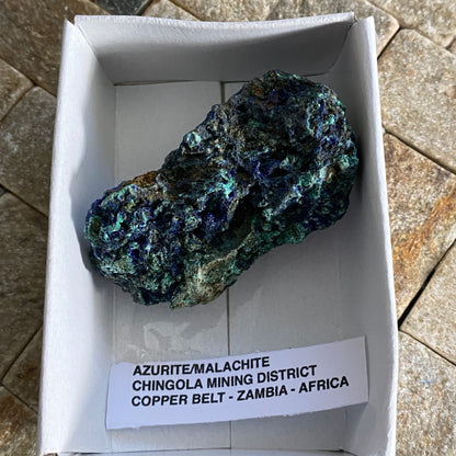 MALACHITE & AZURITE - CHINGOLA MINING DISTRICT, COPPER BELT, ZAMBIA MF3339