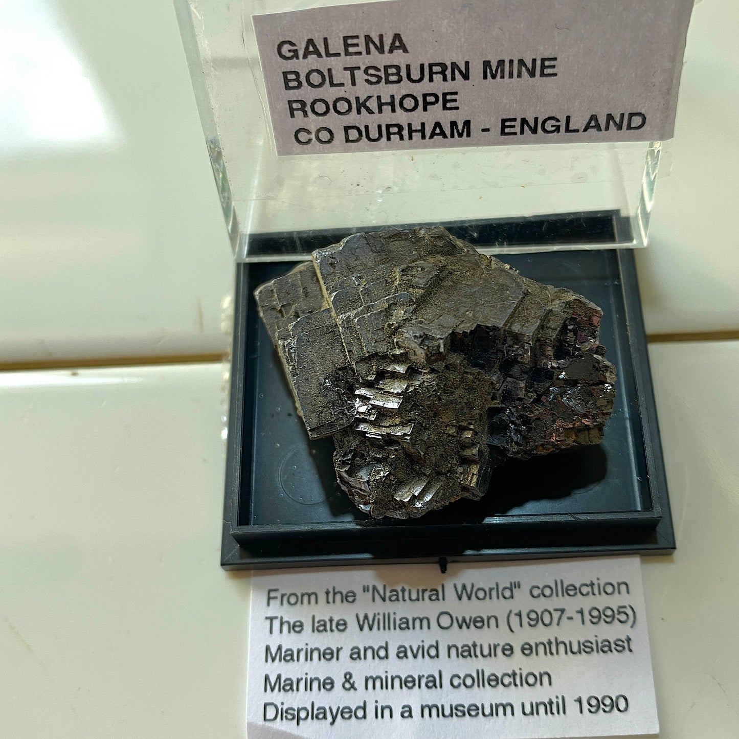 GALENA - BOLTSBURN MINE, ROOKHOPE, CO DURHAM - ENGLAND 38g MF711