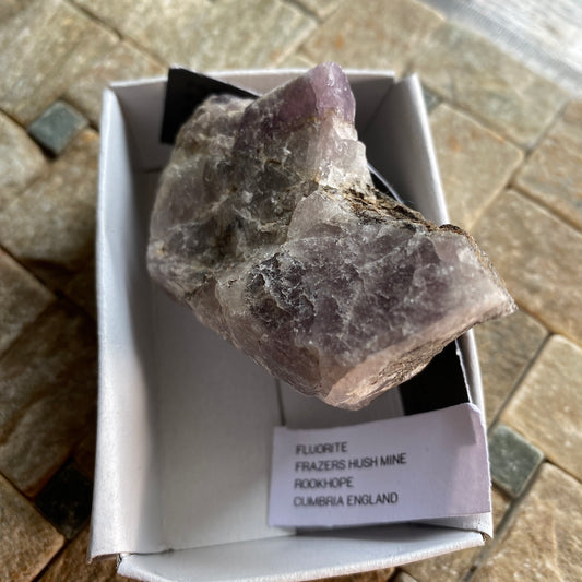FLUORITE,: FRAZERS HUSH MINE, ROOKHOPE,  COUNTY DURHAM. ENGLAND  119g MF1479