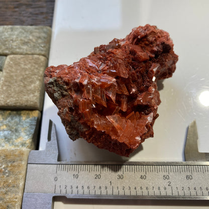 SELENITE WITH QUARTZ `; CHELLA MOUNTAIN, VALENCIA, SPAIN 87g MF4708