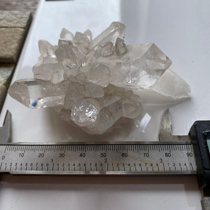 IMPRESSIVE QUARTZ CRYSTAL ASSEMBLAGE : MOUNT IDA, ARKANSAS, U.S.A.  160g MF5374