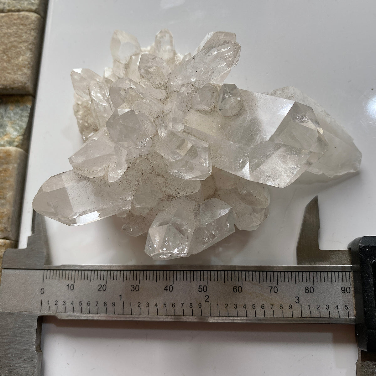 IMPRESSIVE QUARTZ CRYSTAL ASSEMBLAGE : MOUNT IDA, ARKANSAS, U.S.A.  160g MF5374