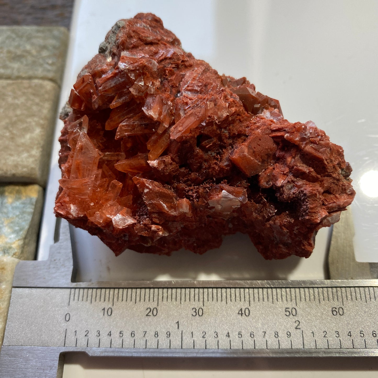 SELENITE WITH QUARTZ `; CHELLA MOUNTAIN, VALENCIA, SPAIN 87g MF4708