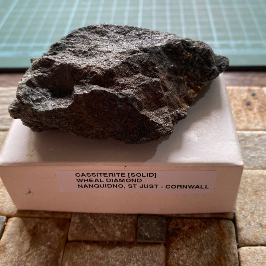 CASSITERITE [SOLID] : WHEAL DIAMOND, NANQUIDNO, ST JUST, CORNWALL  171g MF5375