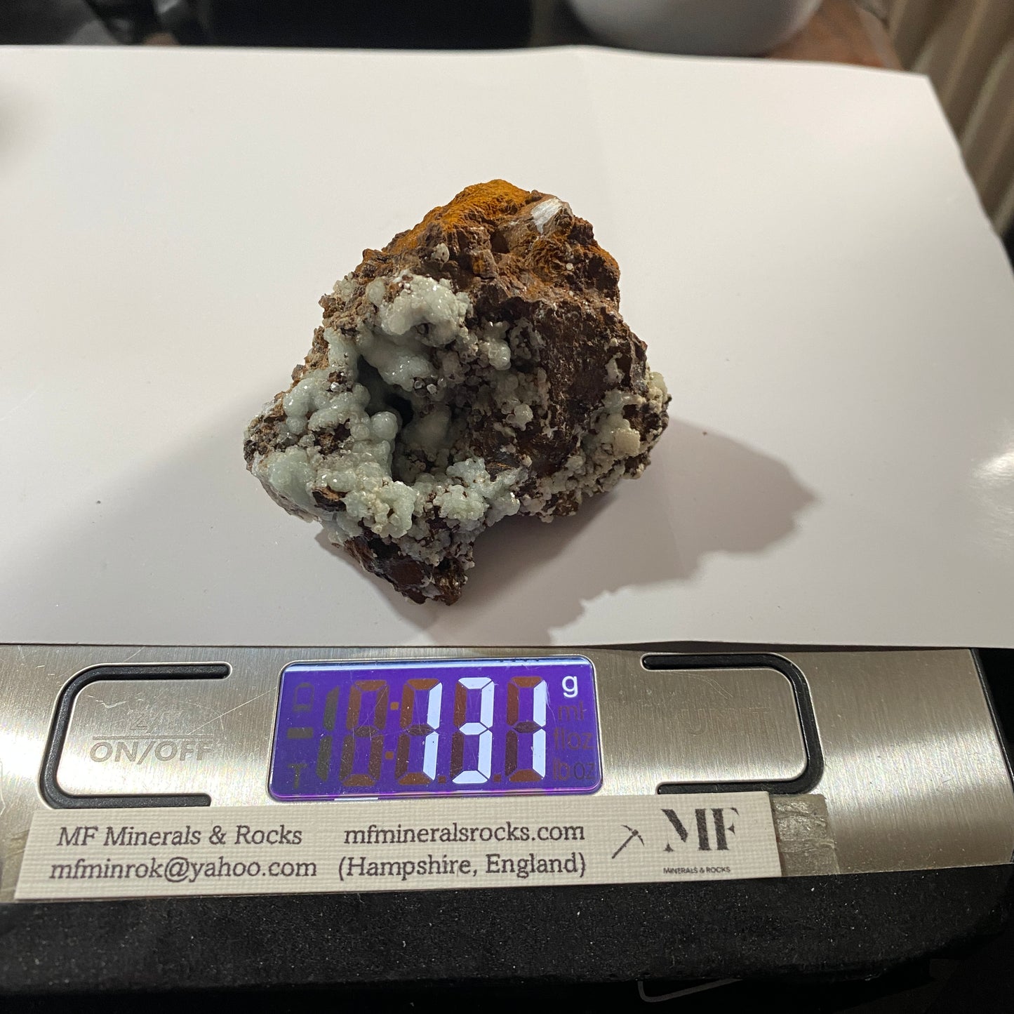 SMITHSONITE : LAURION MINING DISTRICT, ATTICA, GREECE  131g MF4709