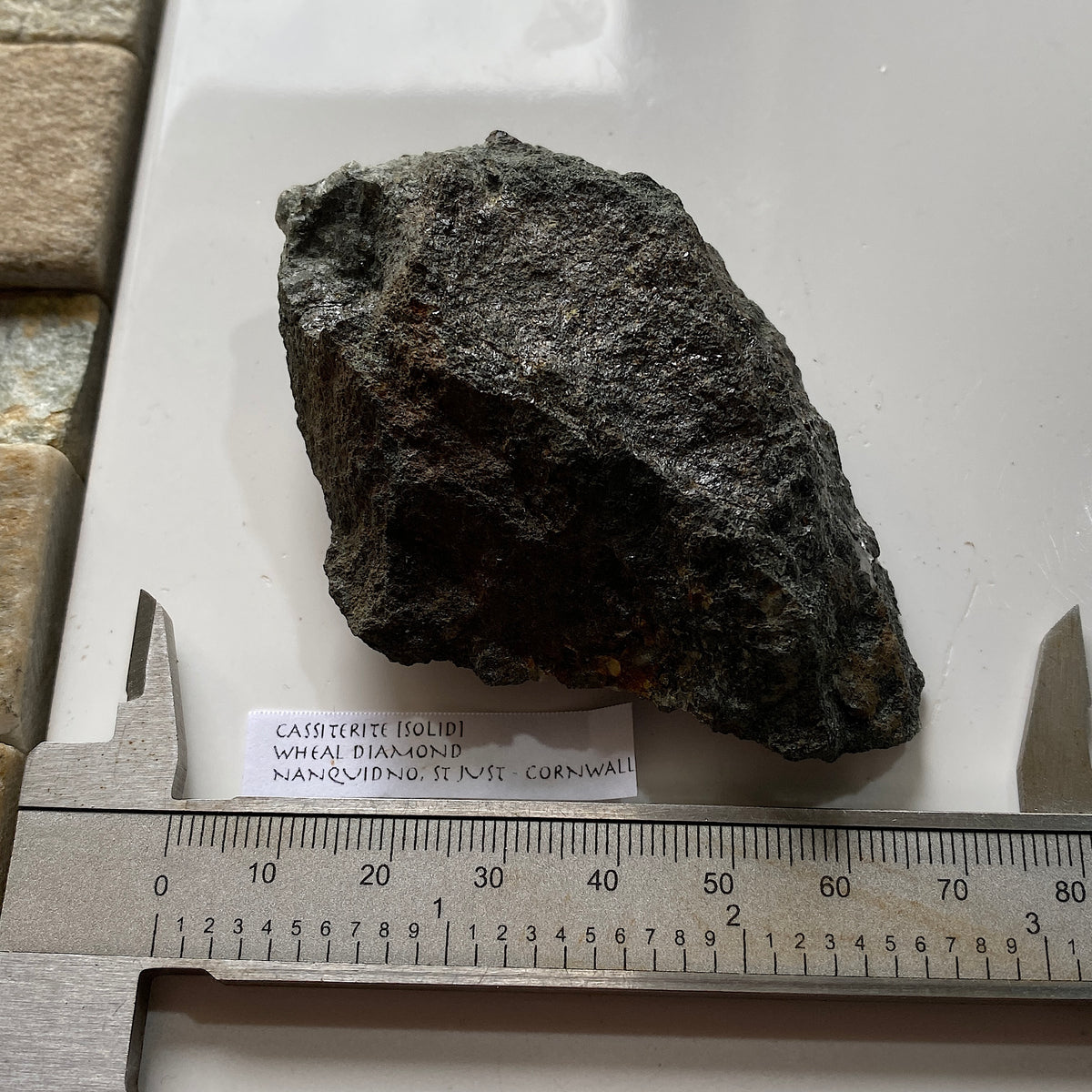 CASSITERITE [SOLID] : WHEAL DIAMOND, NANQUIDNO, ST JUST, CORNWALL  171g MF5375