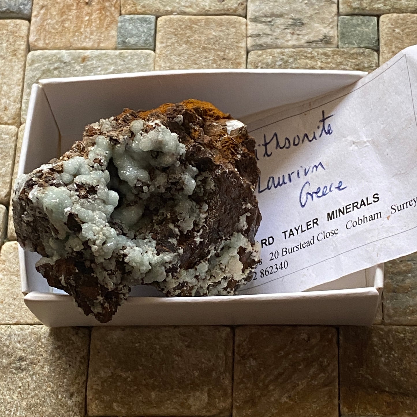 SMITHSONITE : LAURION MINING DISTRICT, ATTICA, GREECE  131g MF4709