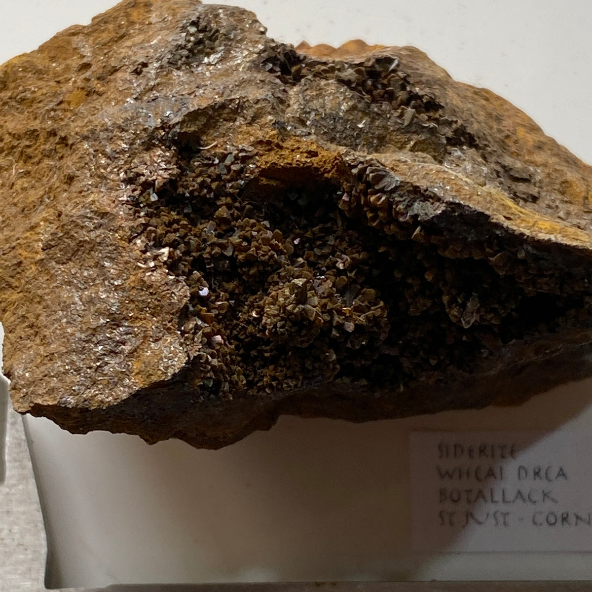 SIDERITE : WHEAL DREA, BOTALLACK, ST JUST, CORNWALL  118g MF5376