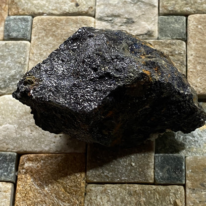 ANGLESITE ON GALENA : MONTEPONI MINE, SARDINIA, ITALY. 179g MF4712