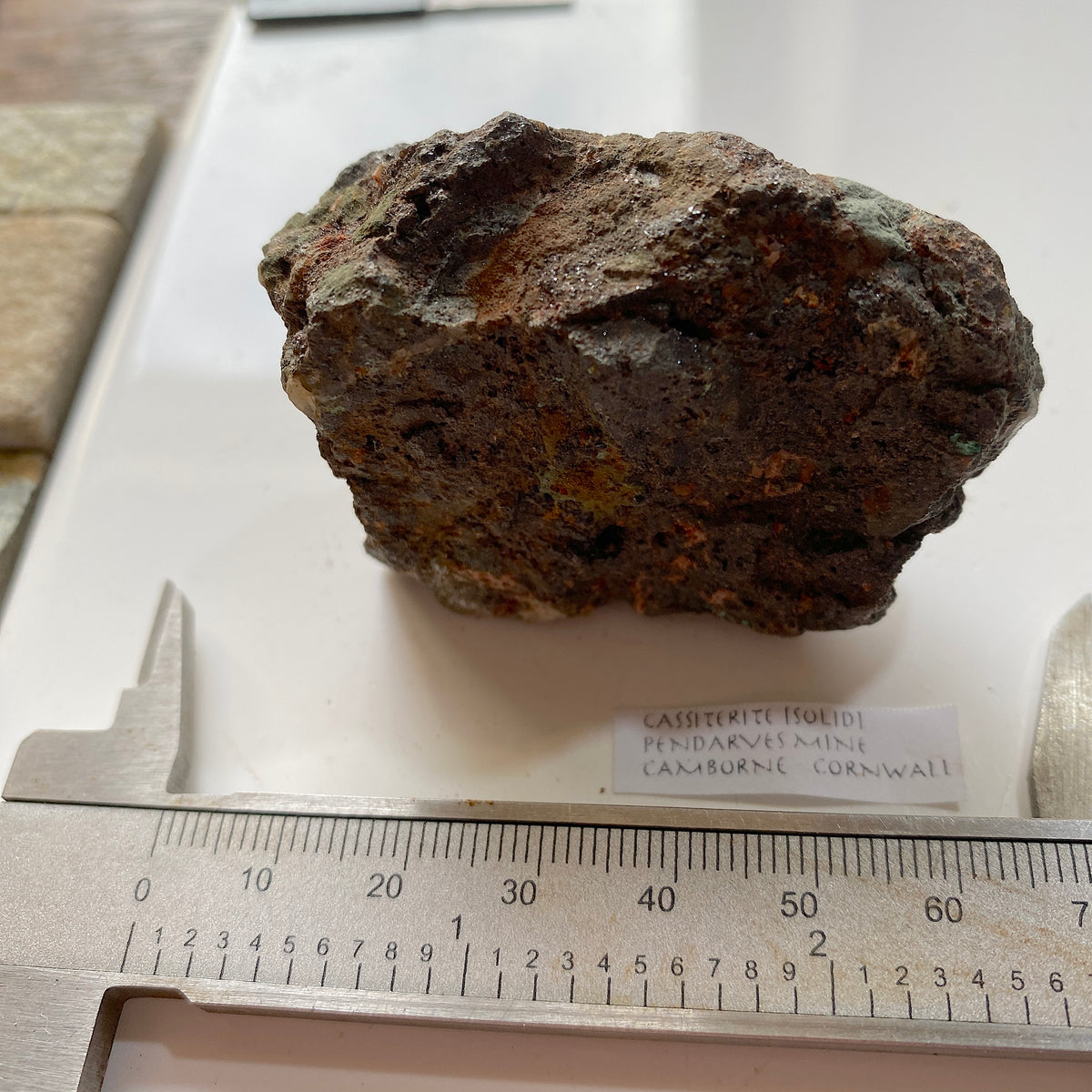 CASSITERITE : PENDARVES MINE, CAMBORNE, CORNWALL. 168g   MF5377