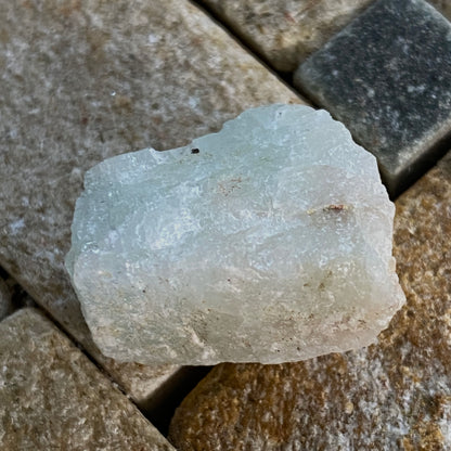 AQUAMARINE BERYL x 2 ROUGH PIECES - NDOLA, ZAMBIA  MF3590