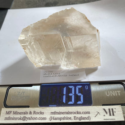 CALCITE MOST UNUSUAL : OJUELA MINE, MAPIMI, DURANGO, MEXICO  135g. MF5378