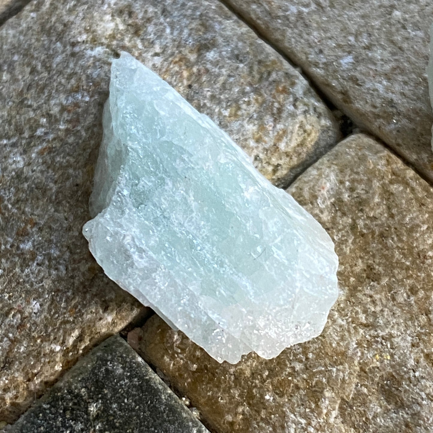 AQUAMARINE BERYL x 2 ROUGH PIECES - NDOLA, ZAMBIA  MF3590