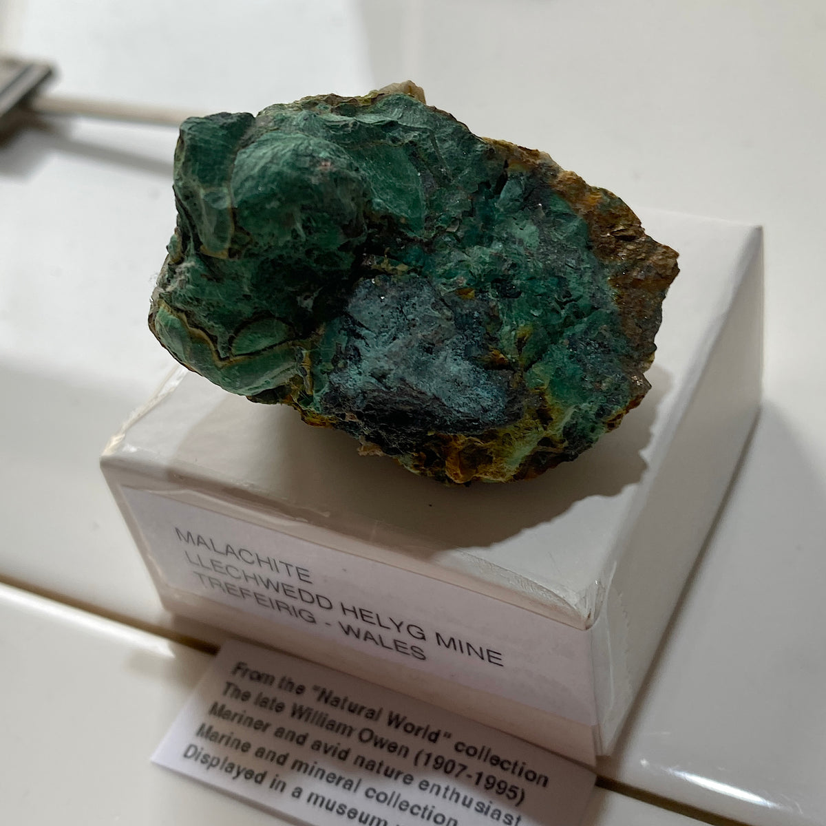 MALACHITE - LLECHWEDD HELYG MINE, TREFEIRIG, CEREDIGION, WALES. 58g MF5379