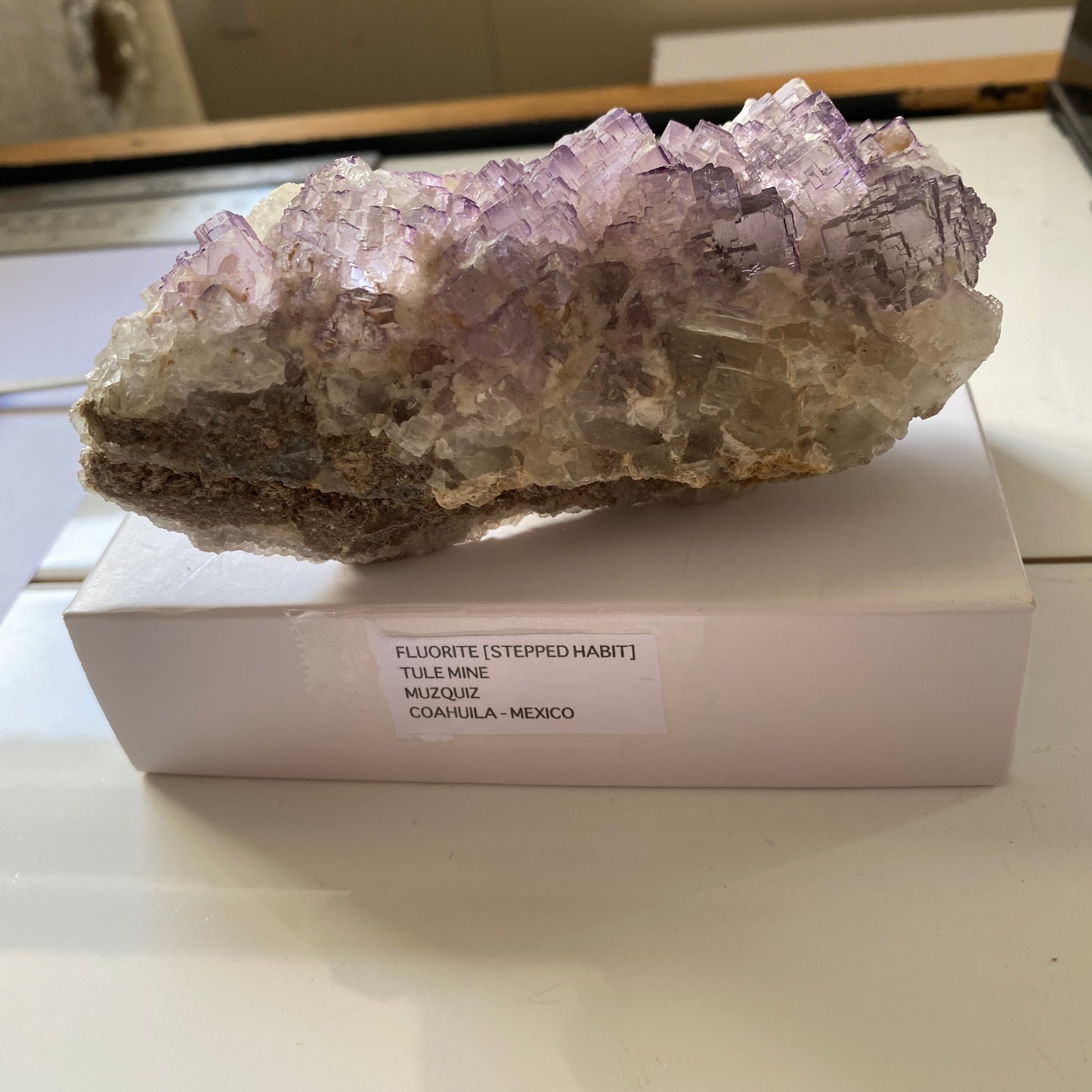 FLUORITE - TULE MINE, MUZQUIZ, COAHUILA, MEXICO. 328g. MF199