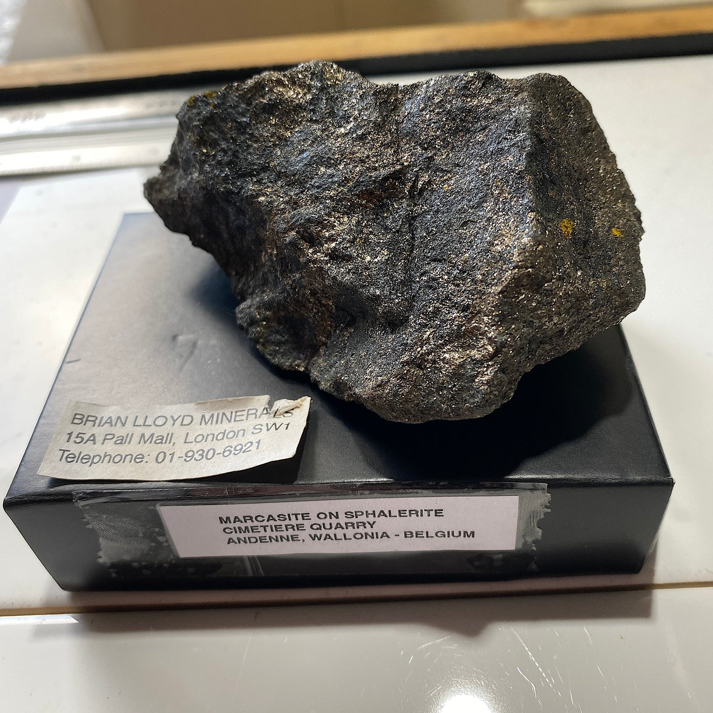 MARCASITE DE LA CARRIERE DU CIMETIERE, WALLONIE, BELGIQUE 382g MF708