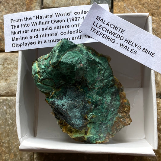 MALACHITE - LLECHWEDD HELYG MINE, TREFEIRIG, CEREDIGION, WALES. 58g MF5379