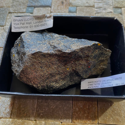 MARCASITE DE LA CARRIERE DU CIMETIERE, WALLONIE, BELGIQUE 382g MF708