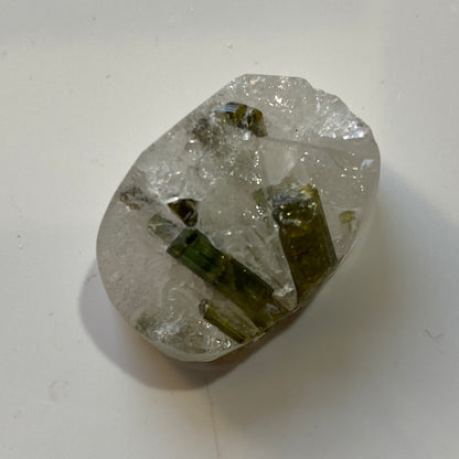 VERDILITE TOURMALINE IN QUARTZ - CORONEL MURTA, MINAS GERAIS, BRAZIL 33g MF4265