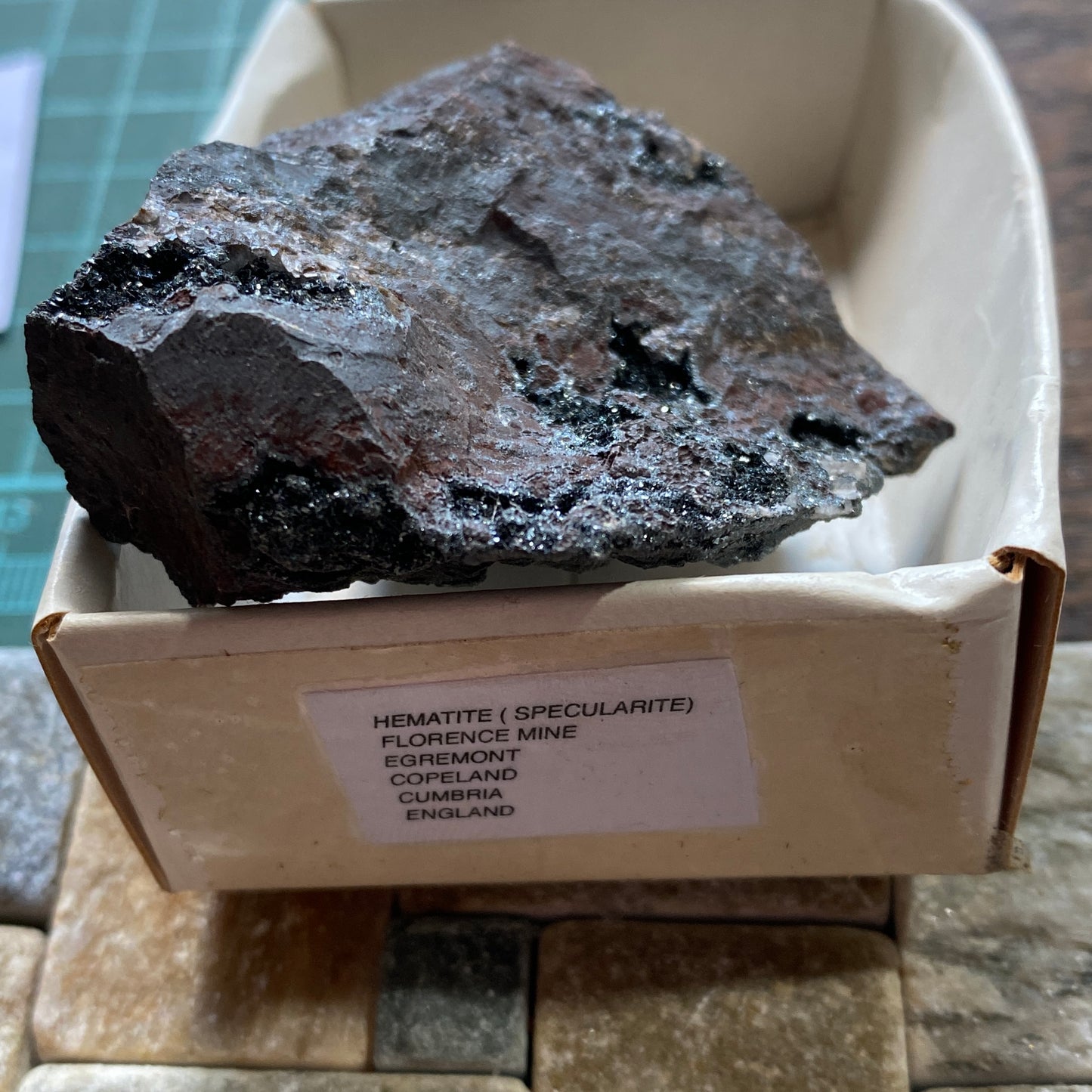 HEMATITE [SPECULARITE] FROM FLORENCE MINE, CUMBRIA. 130g 789