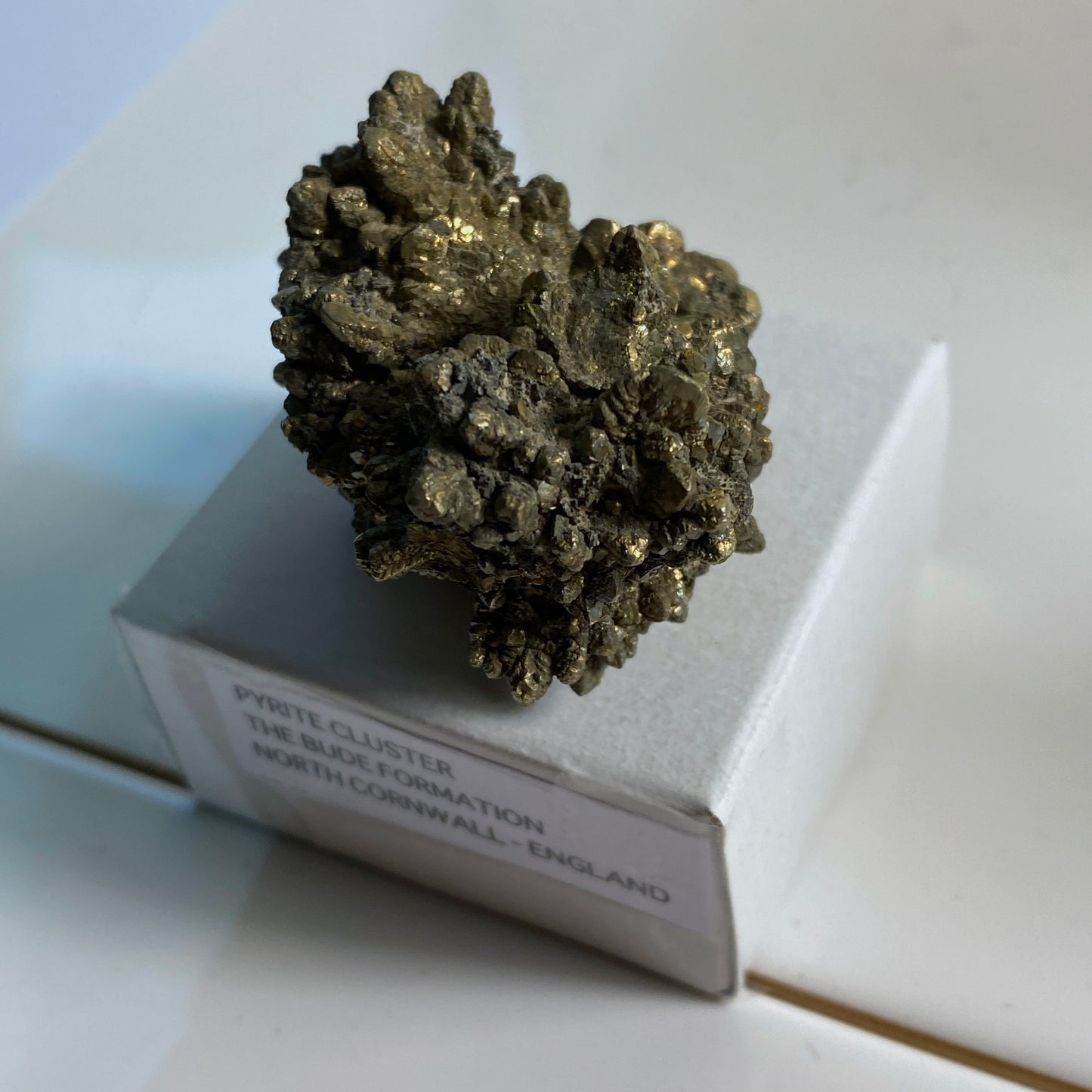 PYRITE CLUSTER FROM THE BUDE FORMATION, CORNWALL 82g MF237