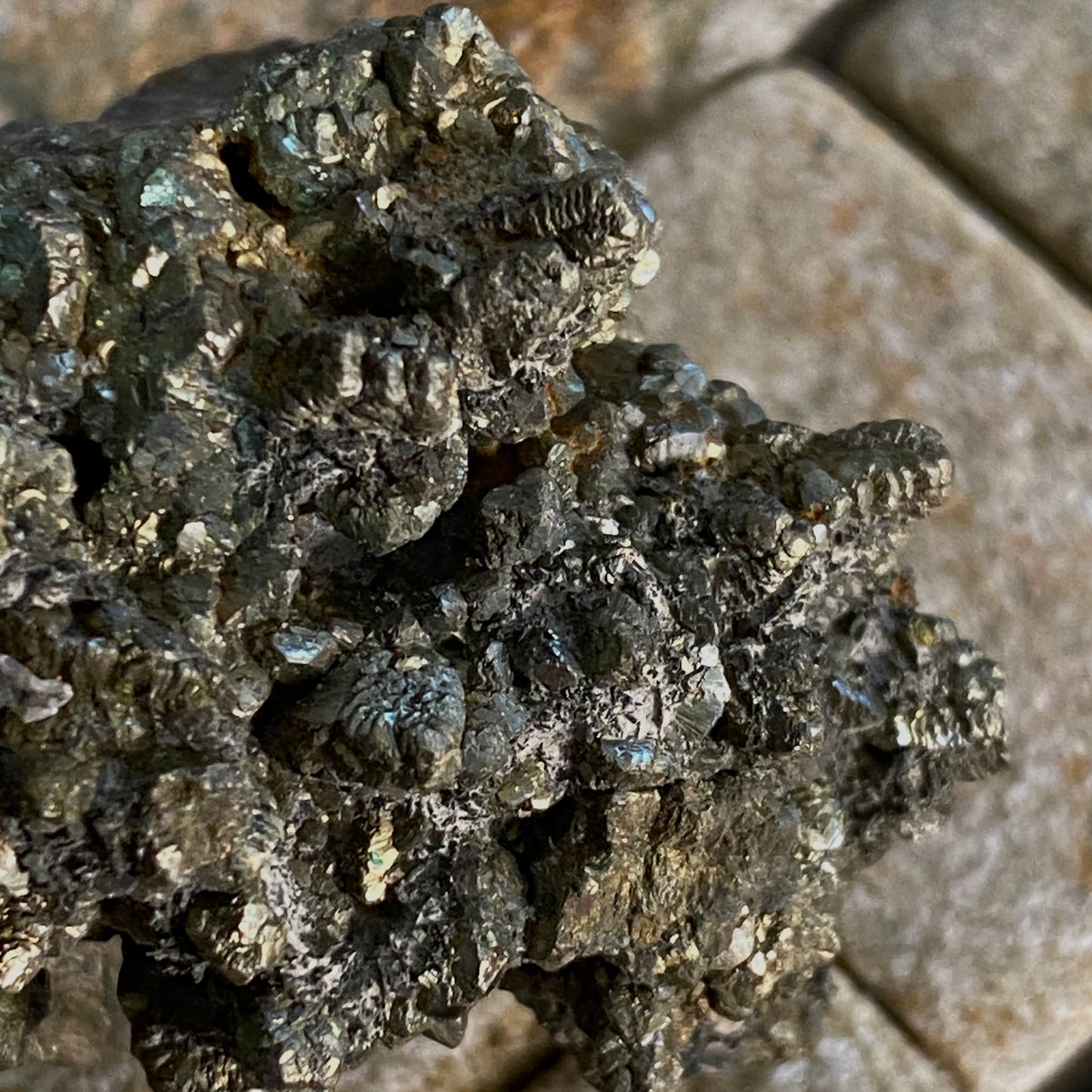 PYRITE CLUSTER FROM THE BUDE FORMATION, CORNWALL 82g MF237