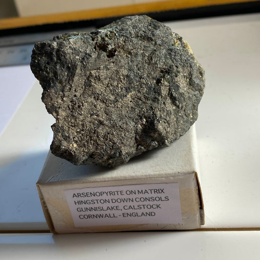 ARSENOPYRITE [ETC] FROM HINGSTON DOWN CONSOLS, CORNWALL 216g MF20