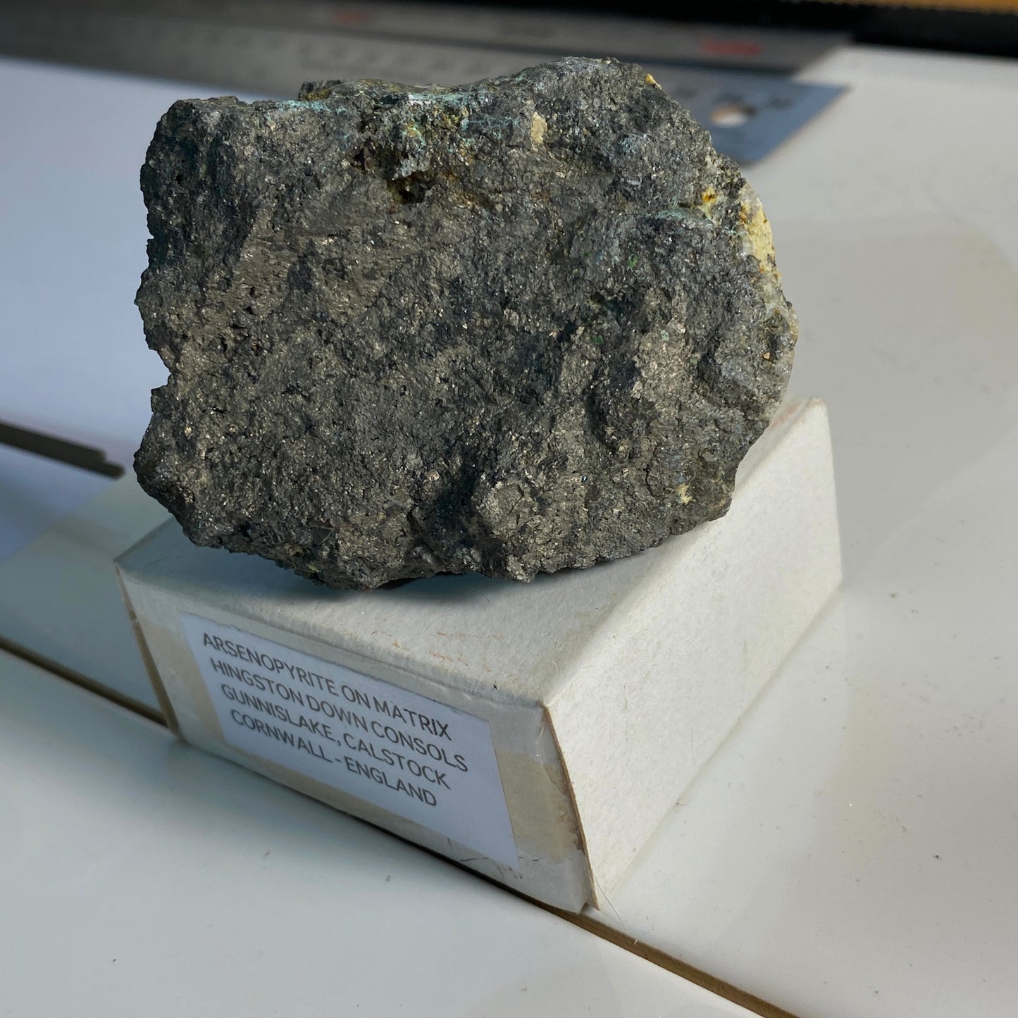 ARSENOPYRITE [ETC] FROM HINGSTON DOWN CONSOLS, CORNWALL 216g MF20