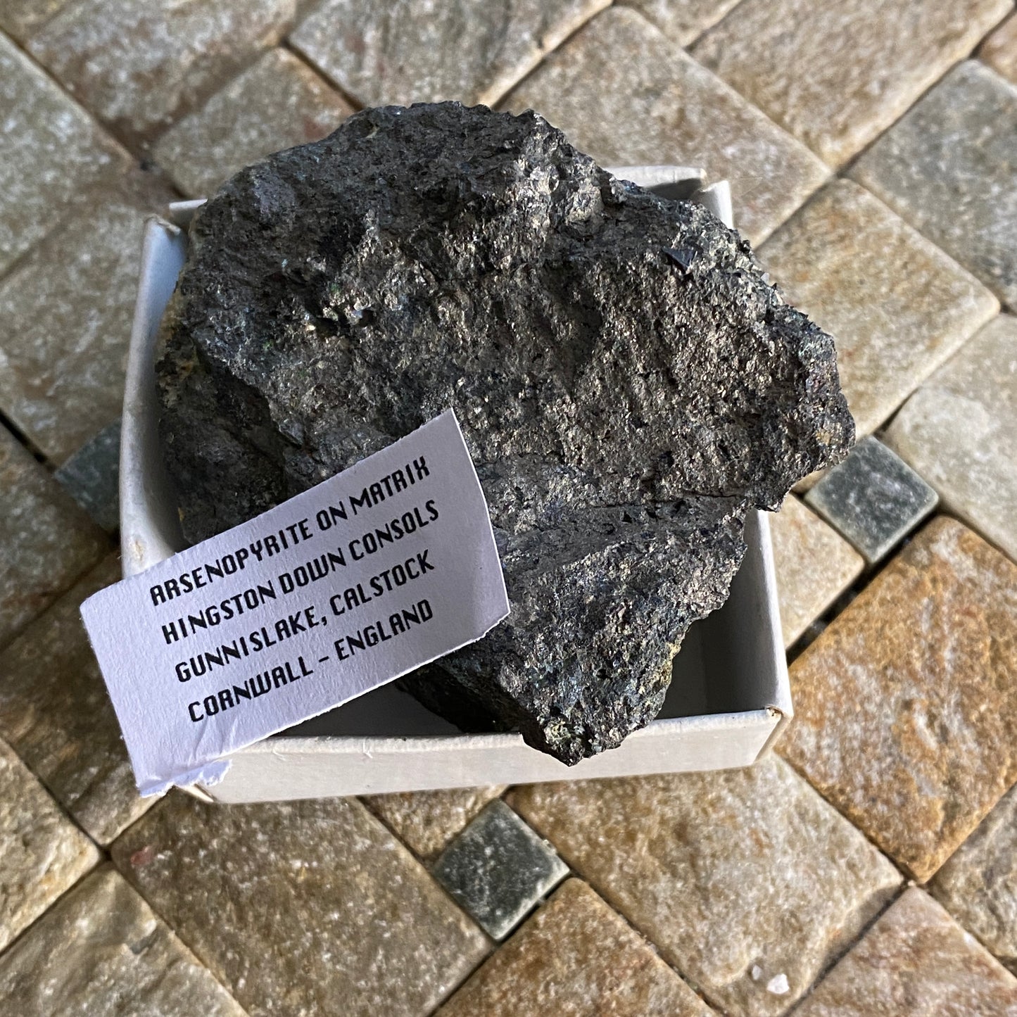 ARSENOPYRITE [ETC] FROM HINGSTON DOWN CONSOLS, CORNWALL 216g MF20