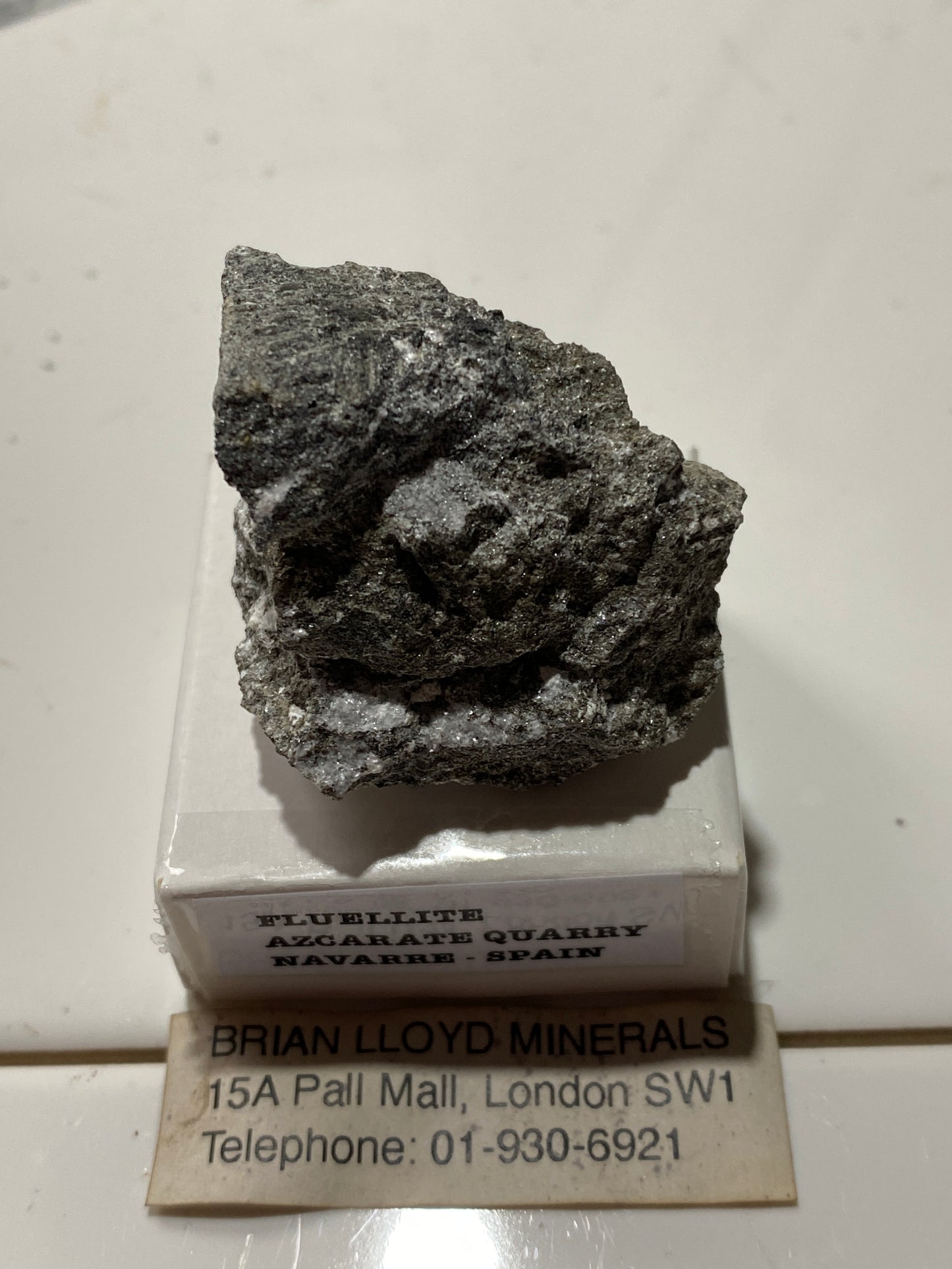 FLUELLITE [ETC] : AZCARATE QUARRY, EUGUI, ESTERIBAR, NAVARRE, SPAIN 21g MF4713