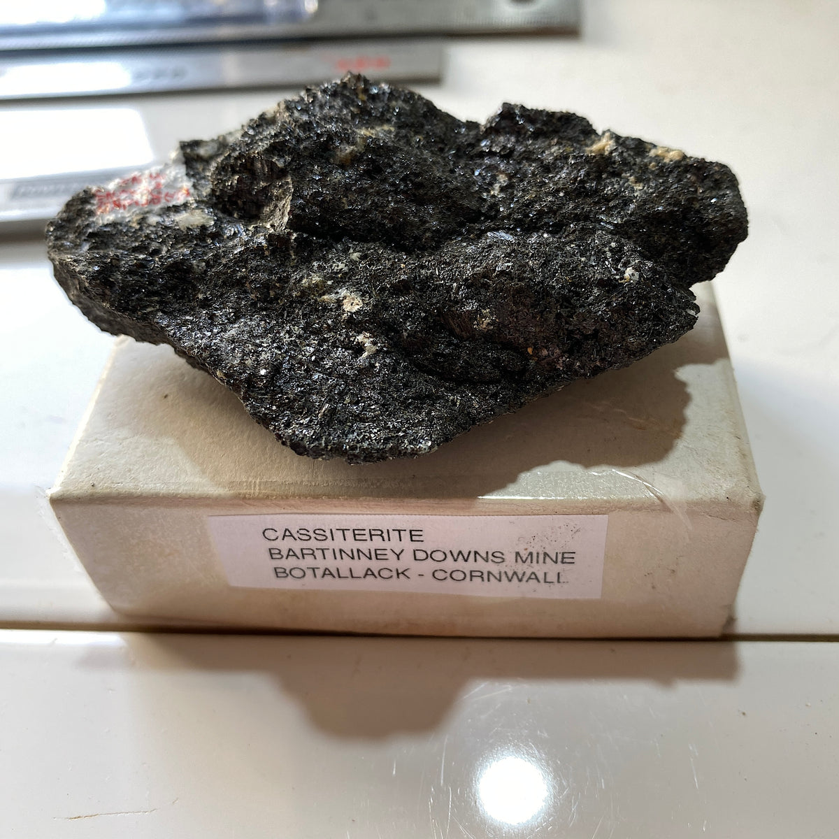 CASSITERITE : BARTINNEY DOWNS MINE, ST JUST, CORNWALL 130g MF5384