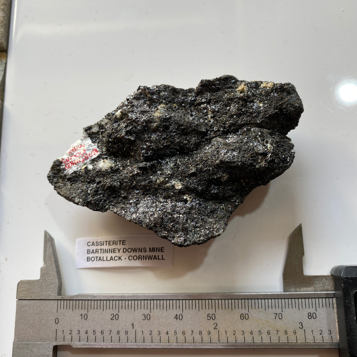 CASSITERITE : BARTINNEY DOWNS MINE, ST JUST, CORNWALL 130g MF5384