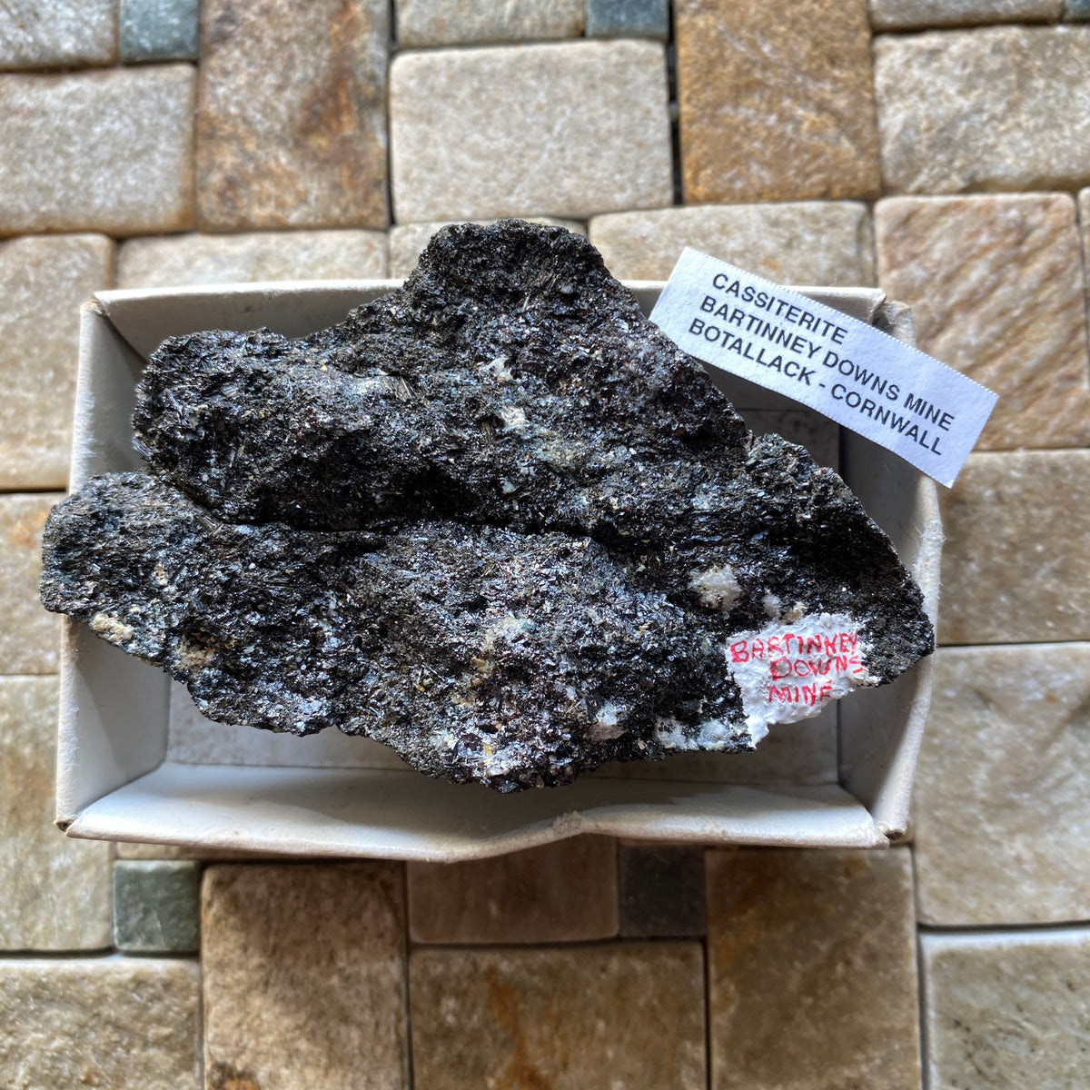 CASSITERITE : BARTINNEY DOWNS MINE, ST JUST, CORNWALL 130g MF5384