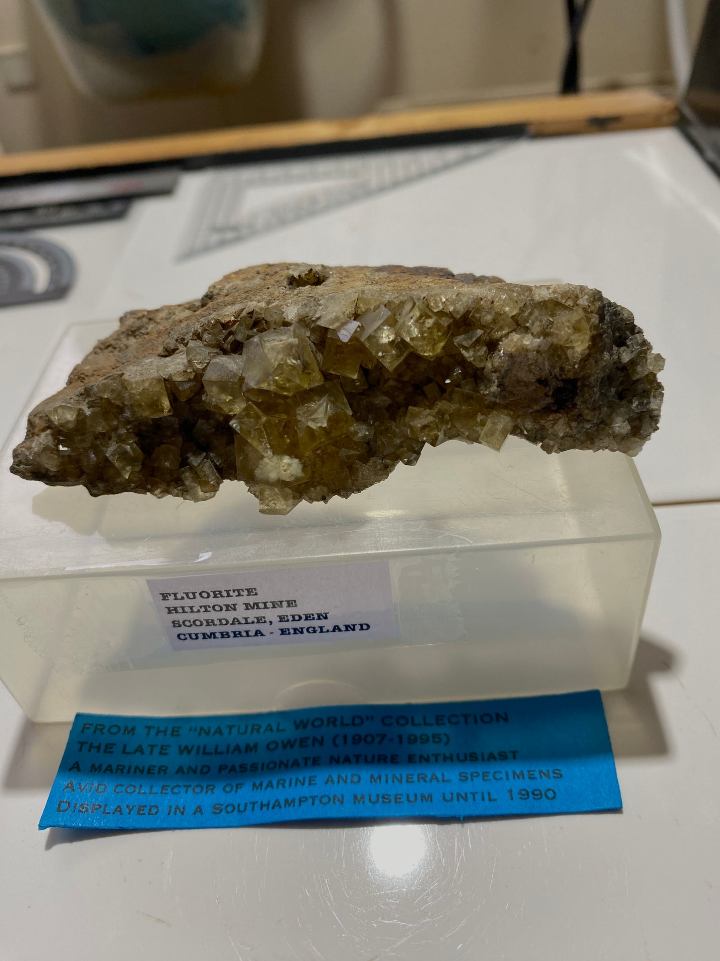 FLUORITE : HILTON MINE, SCORDALE, CUMBRIA, ENGLAND 128g MF4716