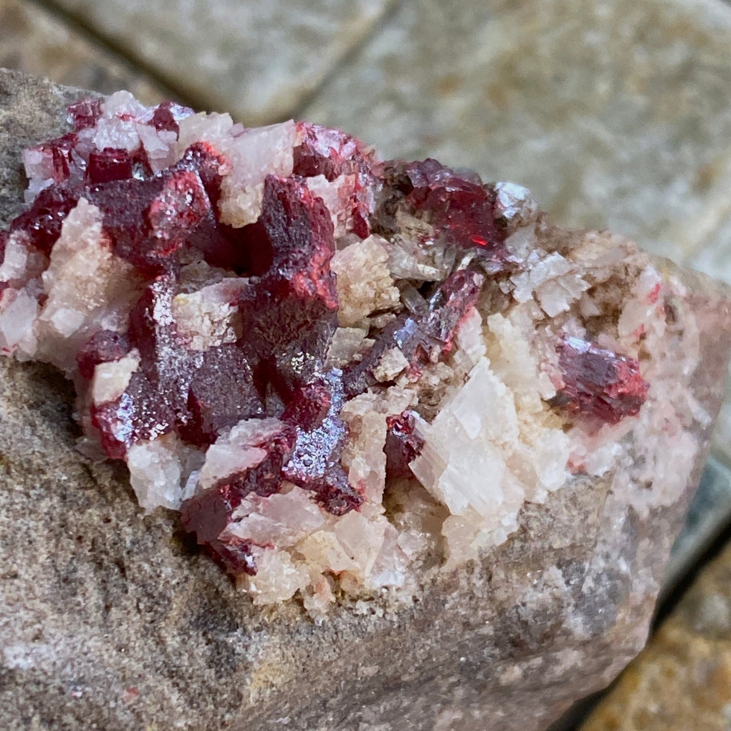 CINNABAR ON MATRIX - TONGREN MINE, GUIZHOU, CHINA  144g MF1991