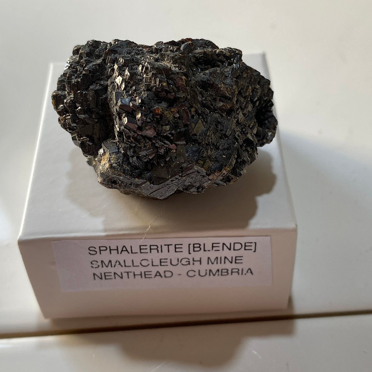 SPHALERITE (BLENDE) SOLID ; SMALLCLEUGH MINE, NENTHEAD, ALSTON MOOR, CUMBRIA 62g MF5386