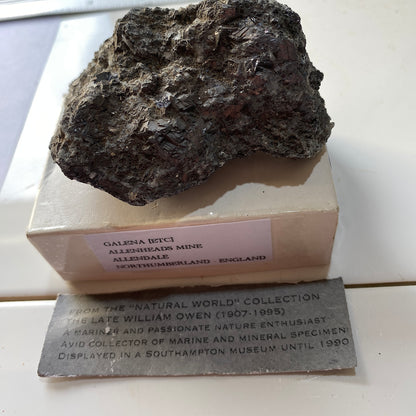 GALENA - ALLENHEADS MINE, ALLENDALE, NORTHUMBERLAND, ENGLAND 231g MF845