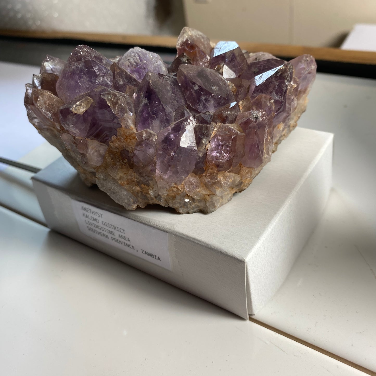 AMETHYST CRYSTAL CLUSTER - KALOMO, ZAMBIA  387g. MF9928