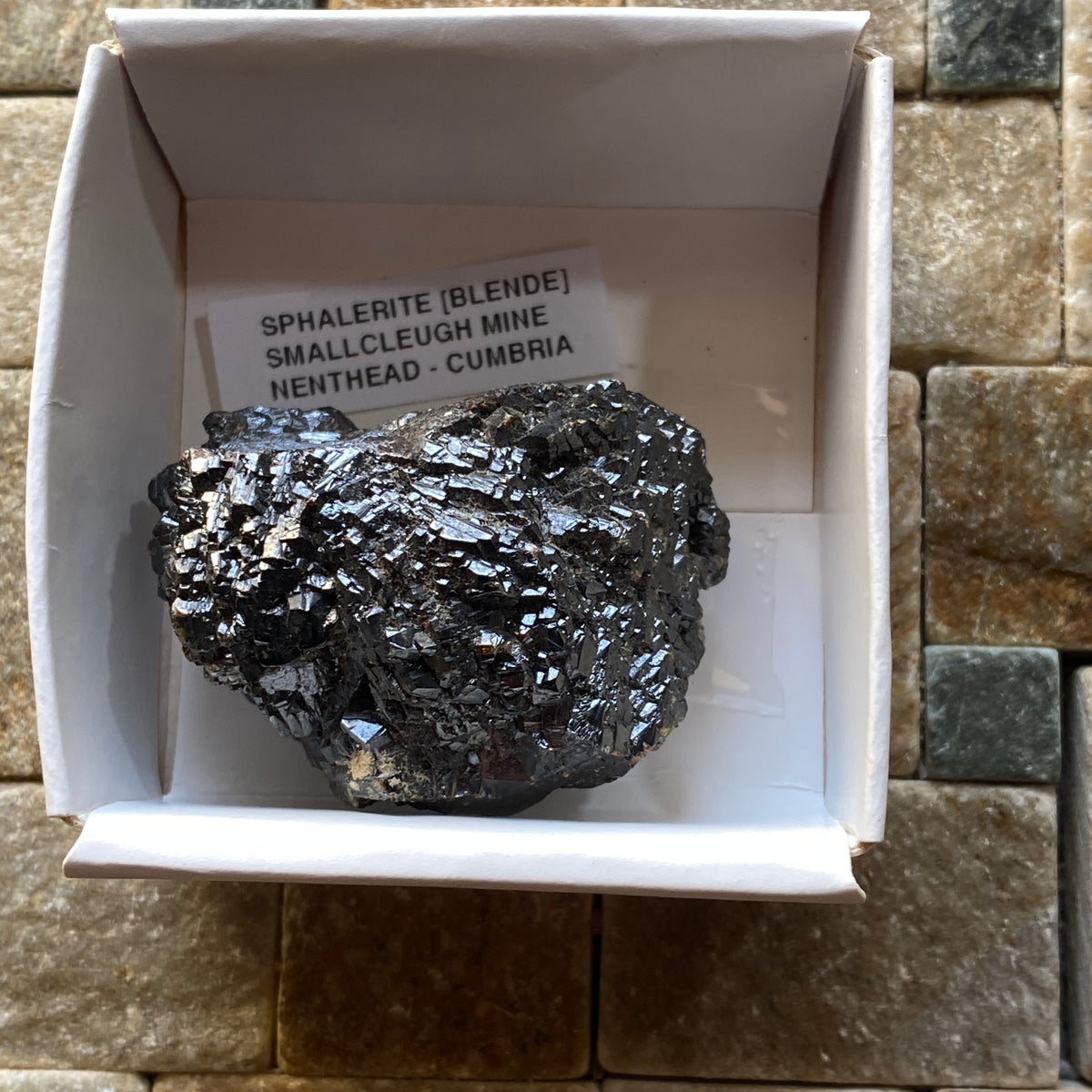 SPHALERITE (BLENDE) SOLID ; SMALLCLEUGH MINE, NENTHEAD, ALSTON MOOR, CUMBRIA 62g MF5386