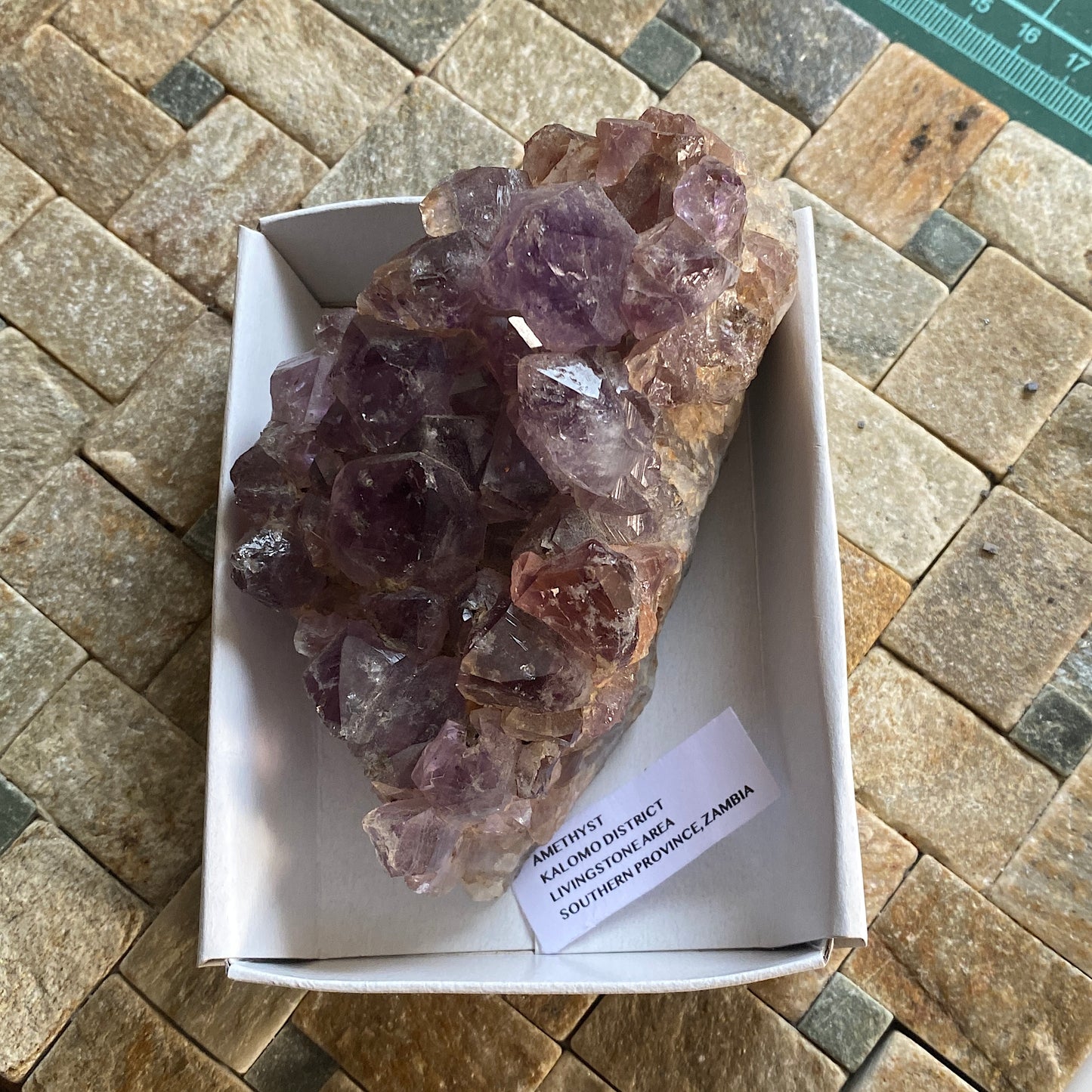 AMETHYST CRYSTAL CLUSTER - KALOMO, ZAMBIA  387g. MF9928