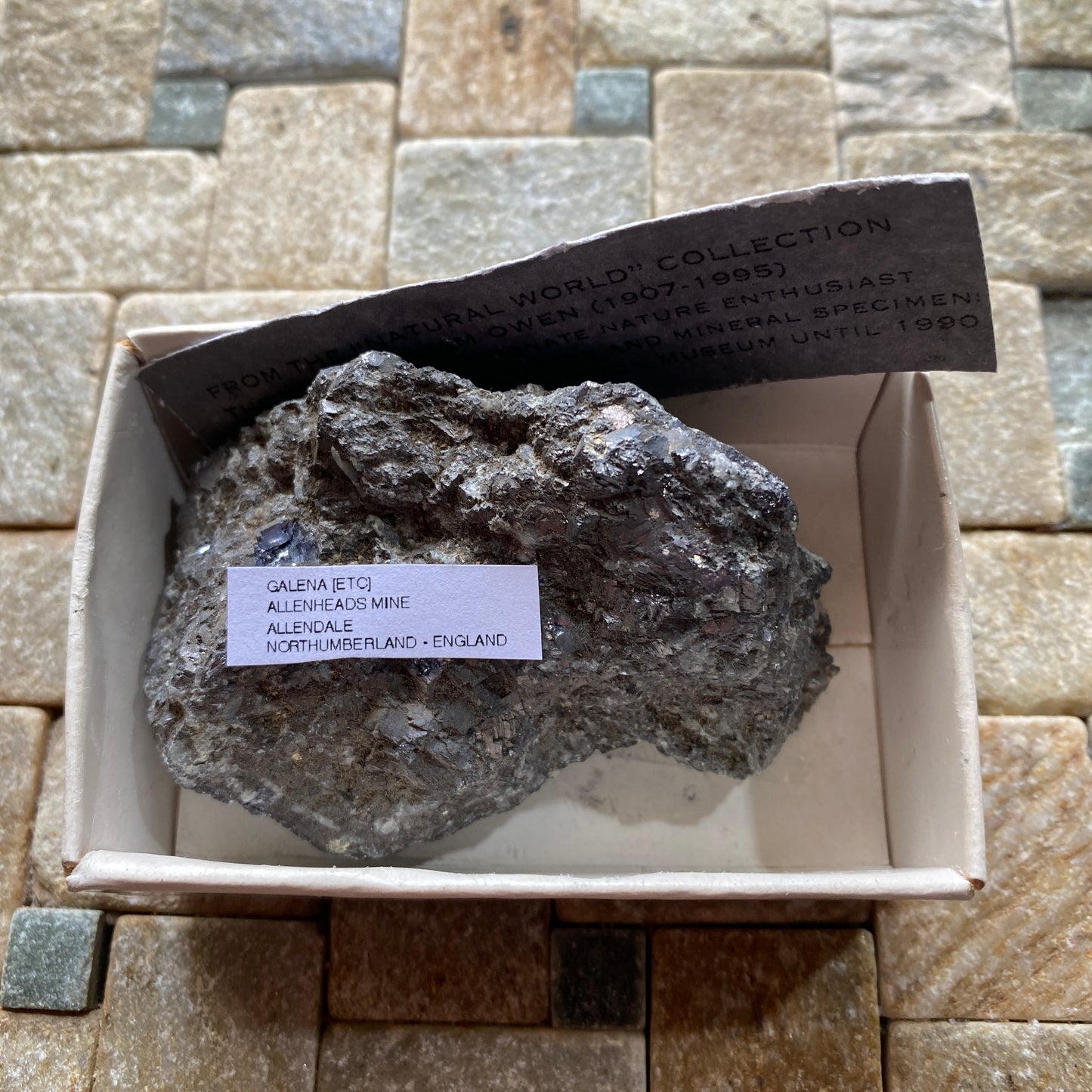 GALENA - ALLENHEADS MINE, ALLENDALE, NORTHUMBERLAND, ENGLAND 231g MF845