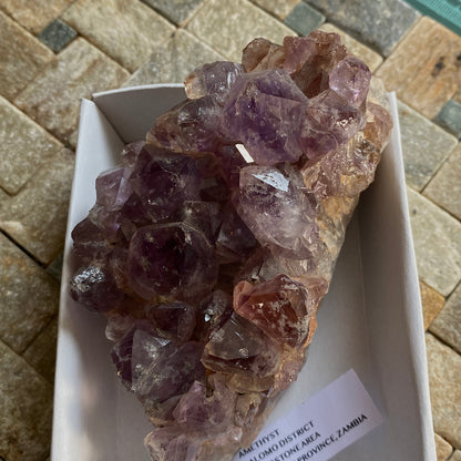 AMETHYST CRYSTAL CLUSTER - KALOMO, ZAMBIA  387g. MF9928