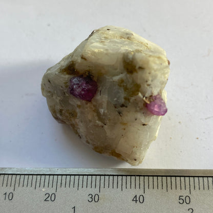 RUBY CORUNDUM ON MATRIX - HUNZA VALLEY, GILGIT-BALTISTAN, PAKISTAN  29g MF9946