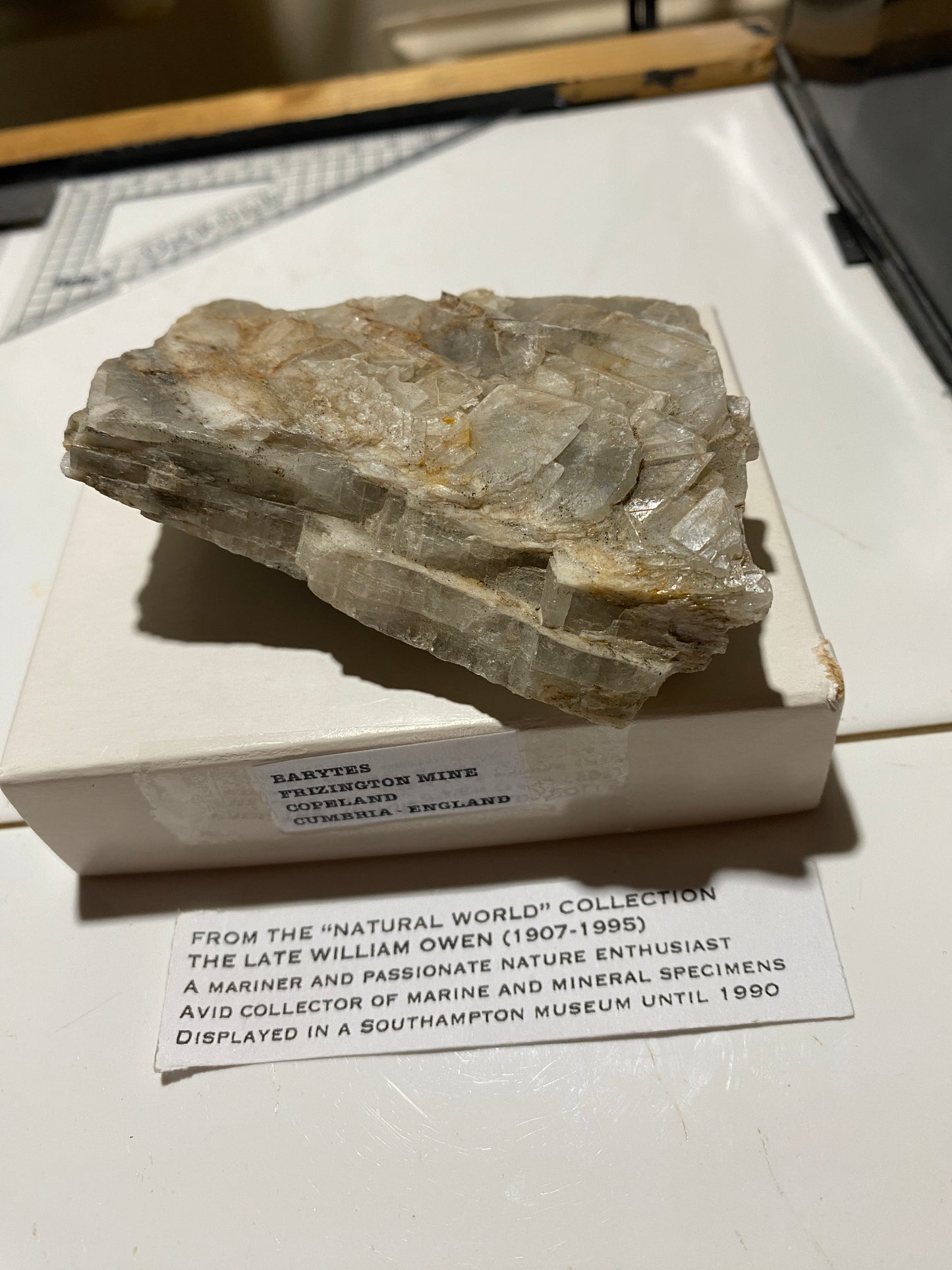 BARYTE : FRIZINGTON MINE, COPELAND, CUMBRIA, ENGLAND. 311g MF4718