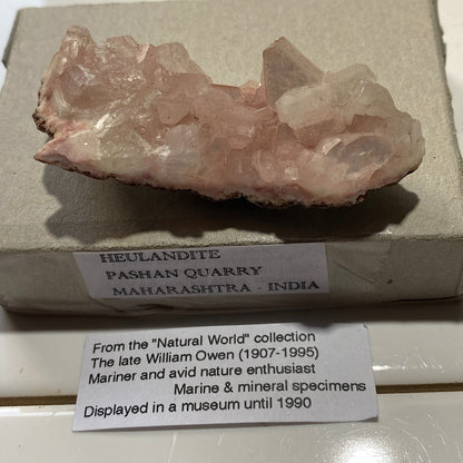 HEULANDITE FROM PASHAN QUARRY, MAHARASHTRA, INDIA 19g MF807