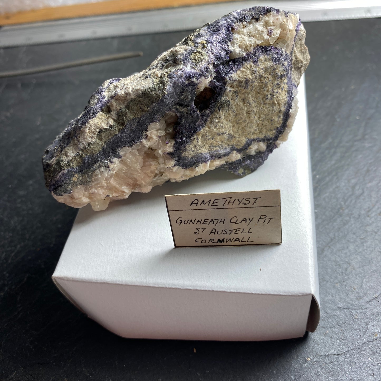 AMETHYST IN MATRIX, GUNHEATH CHINA CLAY PIT, CORNWALL 211g MF1492