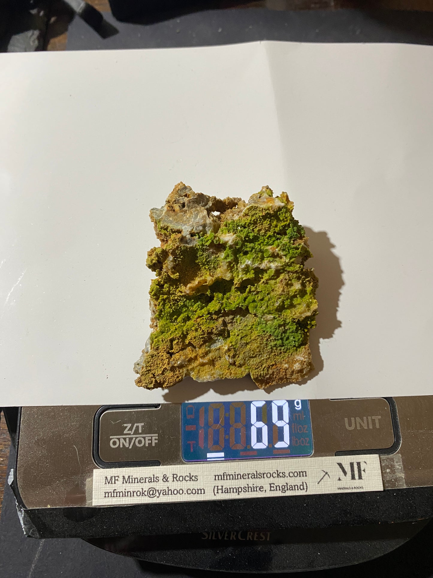 PYROMORPHITE : BWLCH GLAS MINE, DYFED, WALES, U.K.  69g MF4719